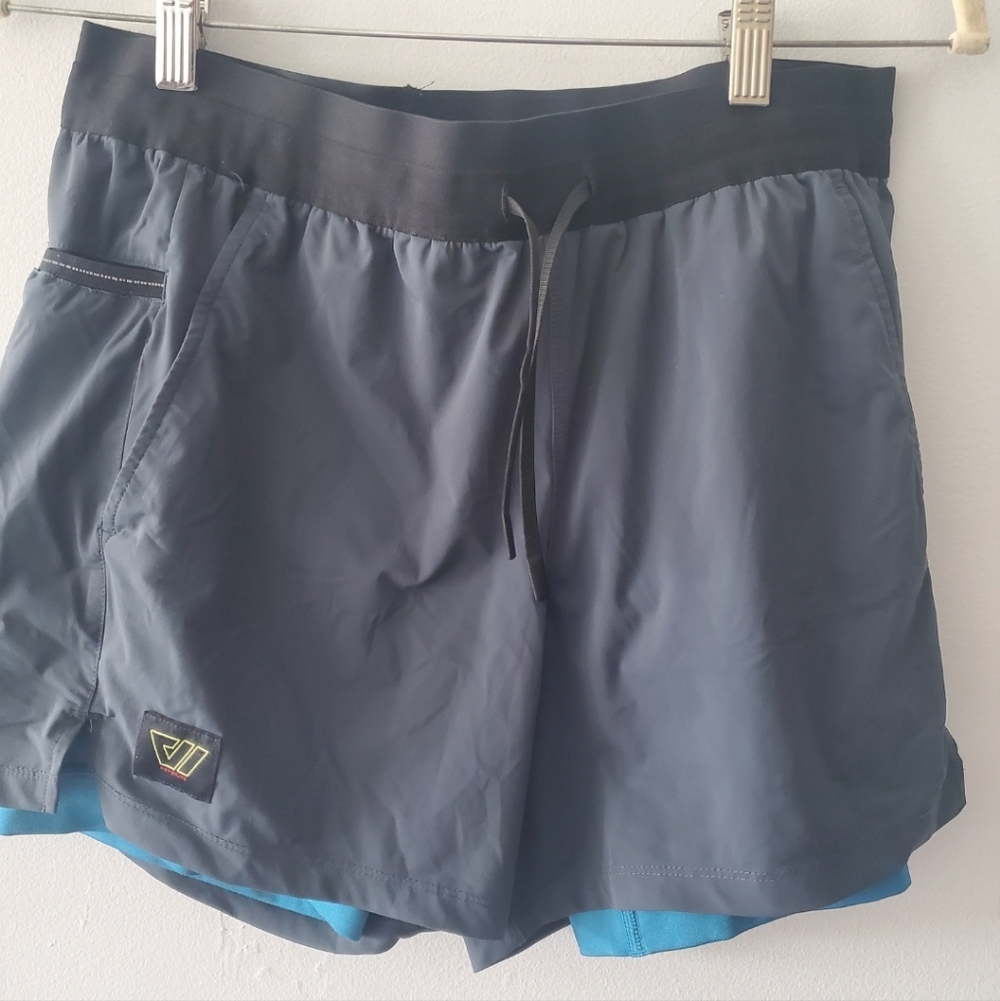 Wolaco WOMEN'S GRAND 2-IN-1 SHORT Black And Blue Sz Medium